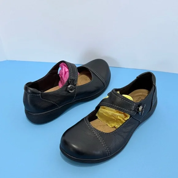 Clarks Women Carleigh Jane Black Leather Mary Jane Shoes Size 9.5 - Picture 13 of 17